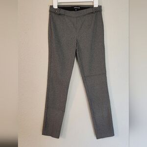 Hollywould Black and White Skinny Pull On Dress Pants Junior's Size Small